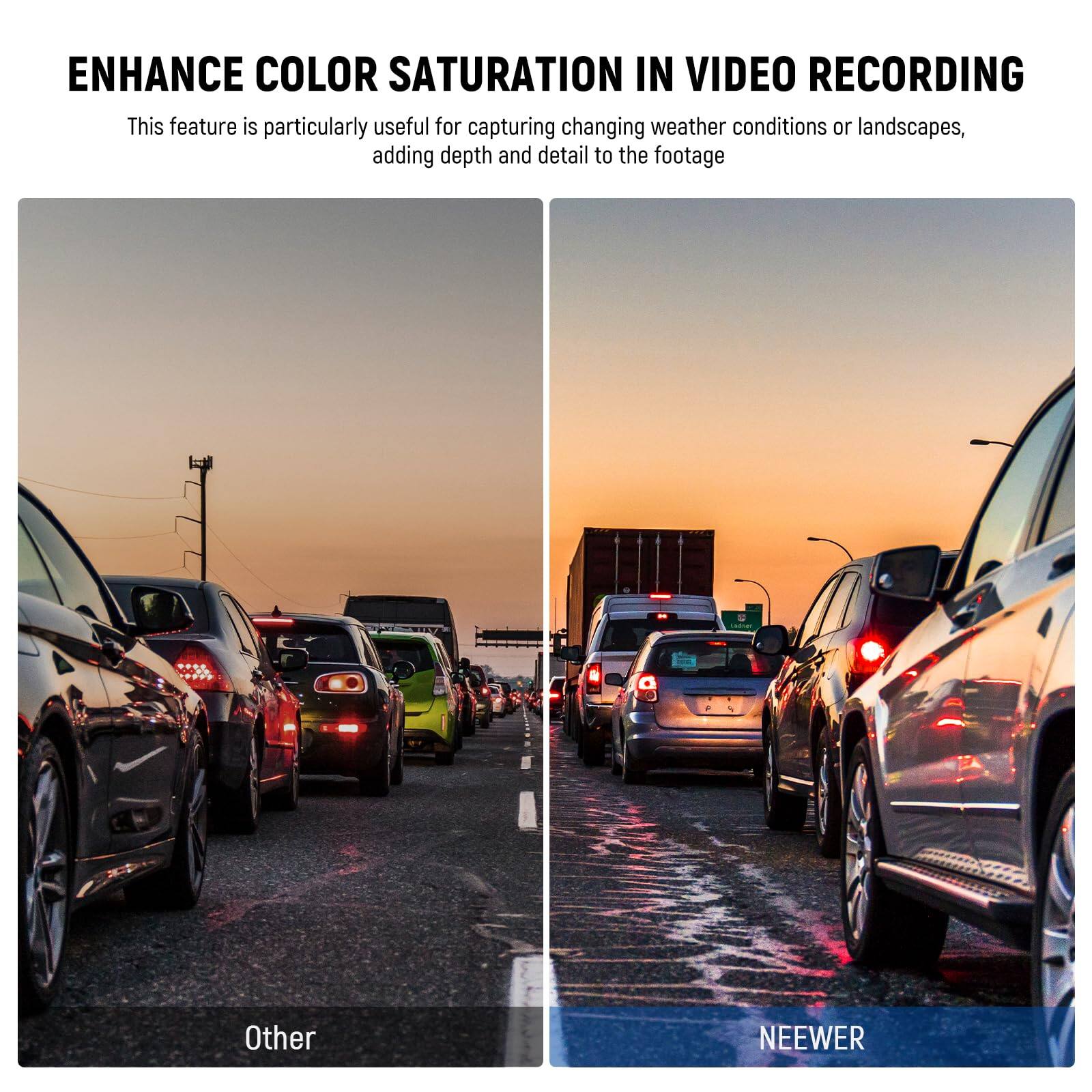 ENHANCE COLOR SATURATION IN VIDEO RECORDING

This feature is particularly useful for capturing changing weather conditions or landscapes, adding depth and detail to the footage.

Other

NEEWER
