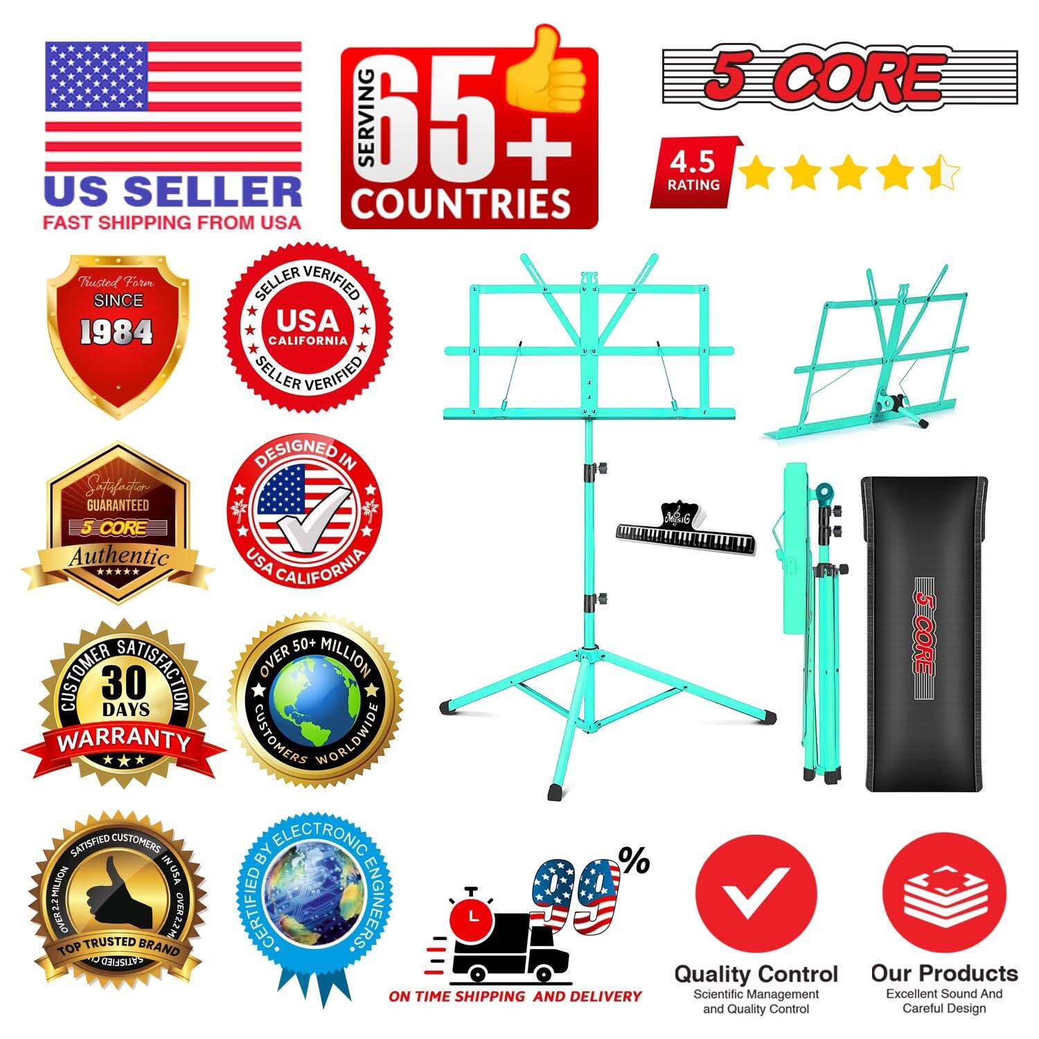 5 CORE  
65+ COUNTRIES  
4.5 RATING  
US SELLER  
FAST SHIPPING FROM USA  
Trusted SINCE 1984  
USA CALIFORNIA SELLER VERIFIED  
DESIGNED IN USA CALIFORNIA  
5 CORE Authentic  
CUSTOMER SATISFACTION 30 DAYS WARRANTY  
OVER 50+ MILLION CUSTOMERS WORLDWIDE  
CERTIFIED ELECTRONIC ENGINEERS  
ON TIME SHIPPING AND DELIVERY  
Quality Control  
Scientific Management and Quality Control  
Our Products  
Excellent Sound And Careful Design
