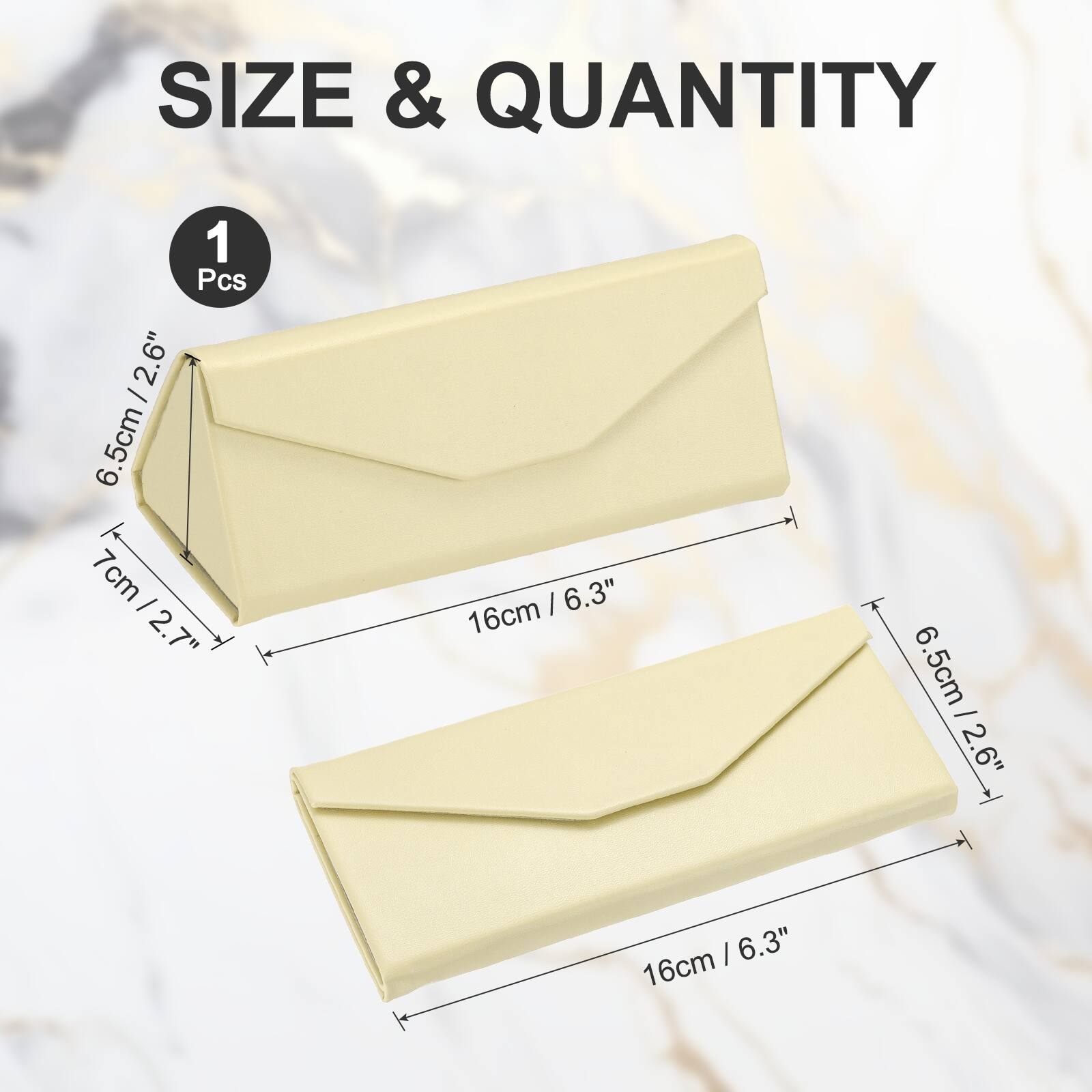 SIZE & QUANTITY

1 Pcs

6.5cm / 2.6"  
7cm / 2.7"  
16cm / 6.3"