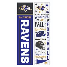 Evergreen Enterprises - Baltimore Ravens 47" Double Sided Fall Leaner Fan Sign - Multicolor