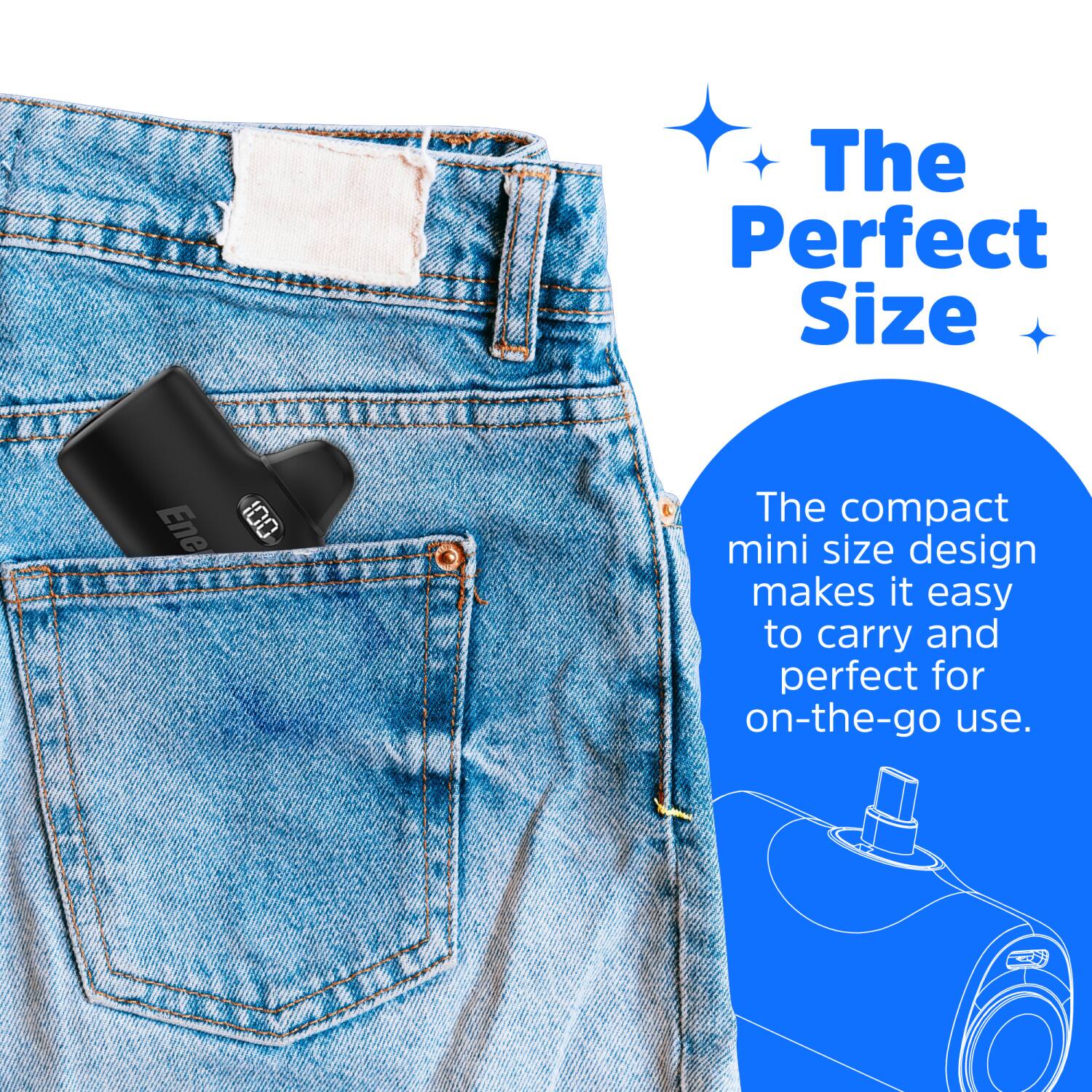 The Perfect Size

The compact mini size design makes it easy to carry and perfect for on-the-go use.
