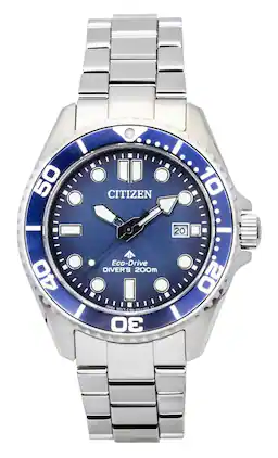 Citizen - Promaster Dive Stainless Steel Dial Eco-Drive BN0260-54L 200M Men's Watch - Blue