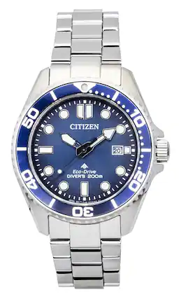 50 CITIZEN 10 40 Eco-Drive DIVER'S 200m JAPAN MOV'T-E MOVT-614-096K.X02 fi 0RC5303 30 20 .20