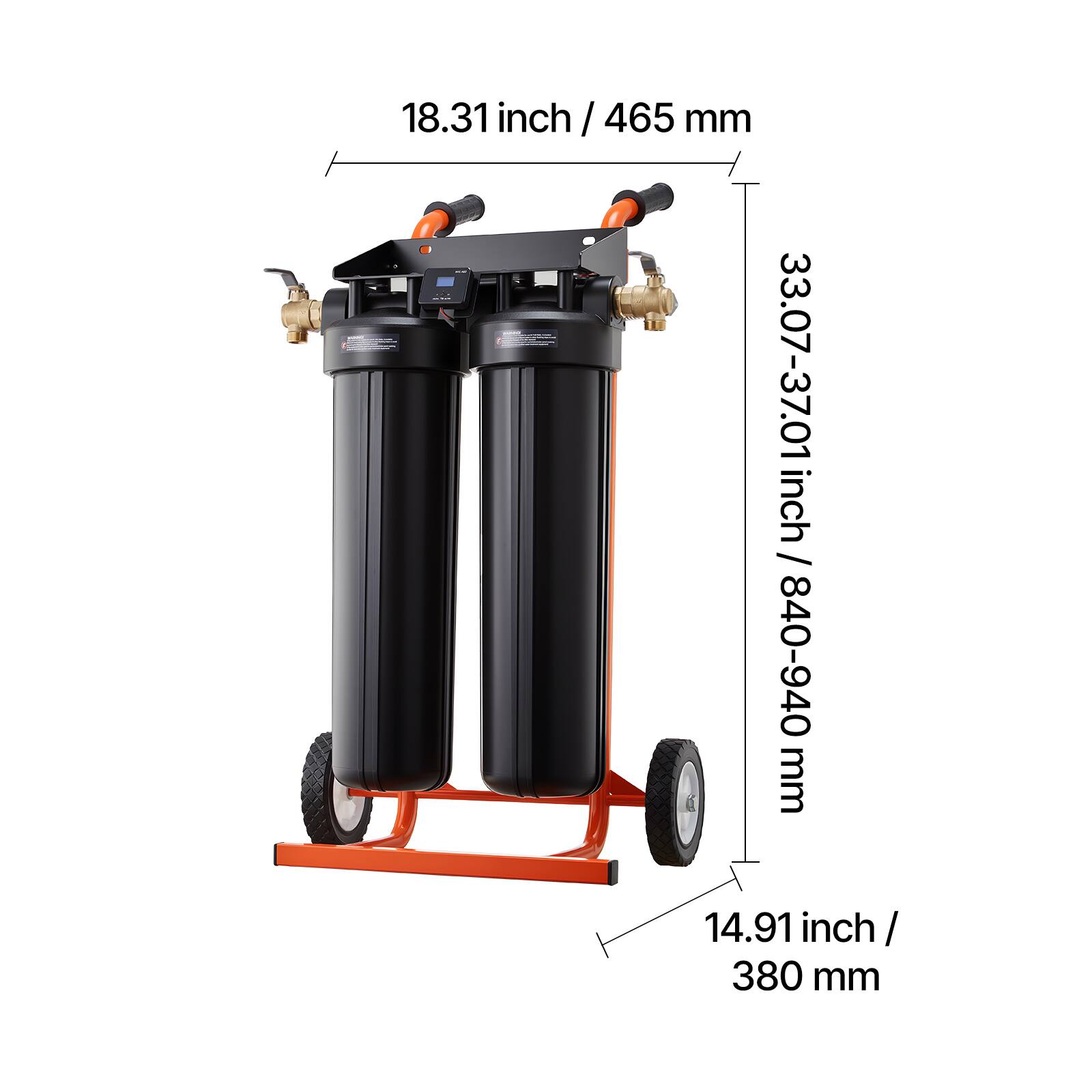 18.31 inch / 465 mm  
33.07-37.01 inch / 840-940 mm  
14.91 inch / 380 mm
