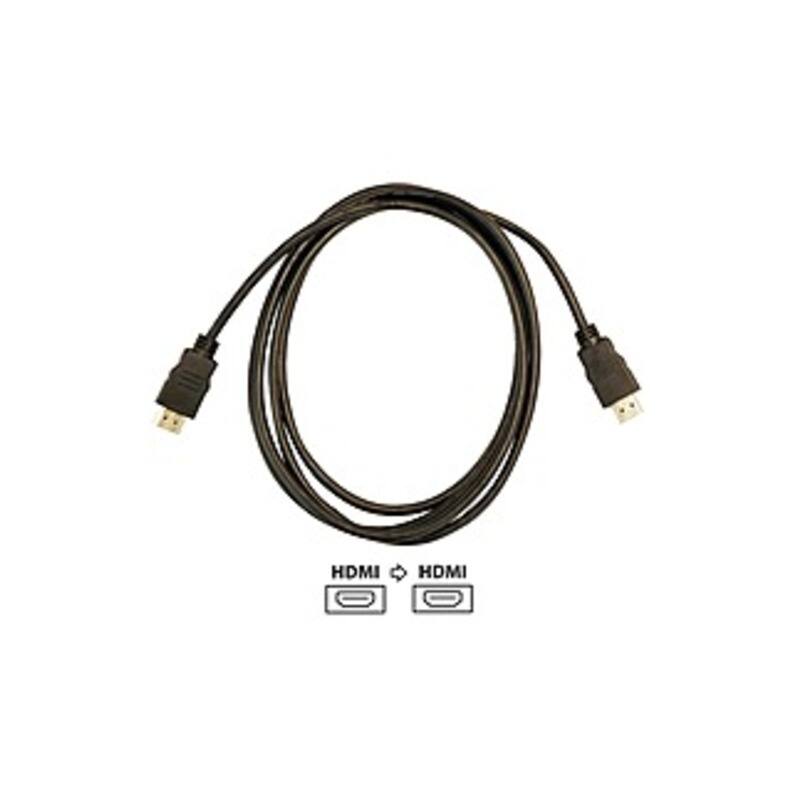 Visiontek - HDMI 6 Foot Cable (M/M) - 6 ft HDMI A/V Cable for Audio/Video Device, Gaming Console, Computer, HDTV, Projector - First - Black