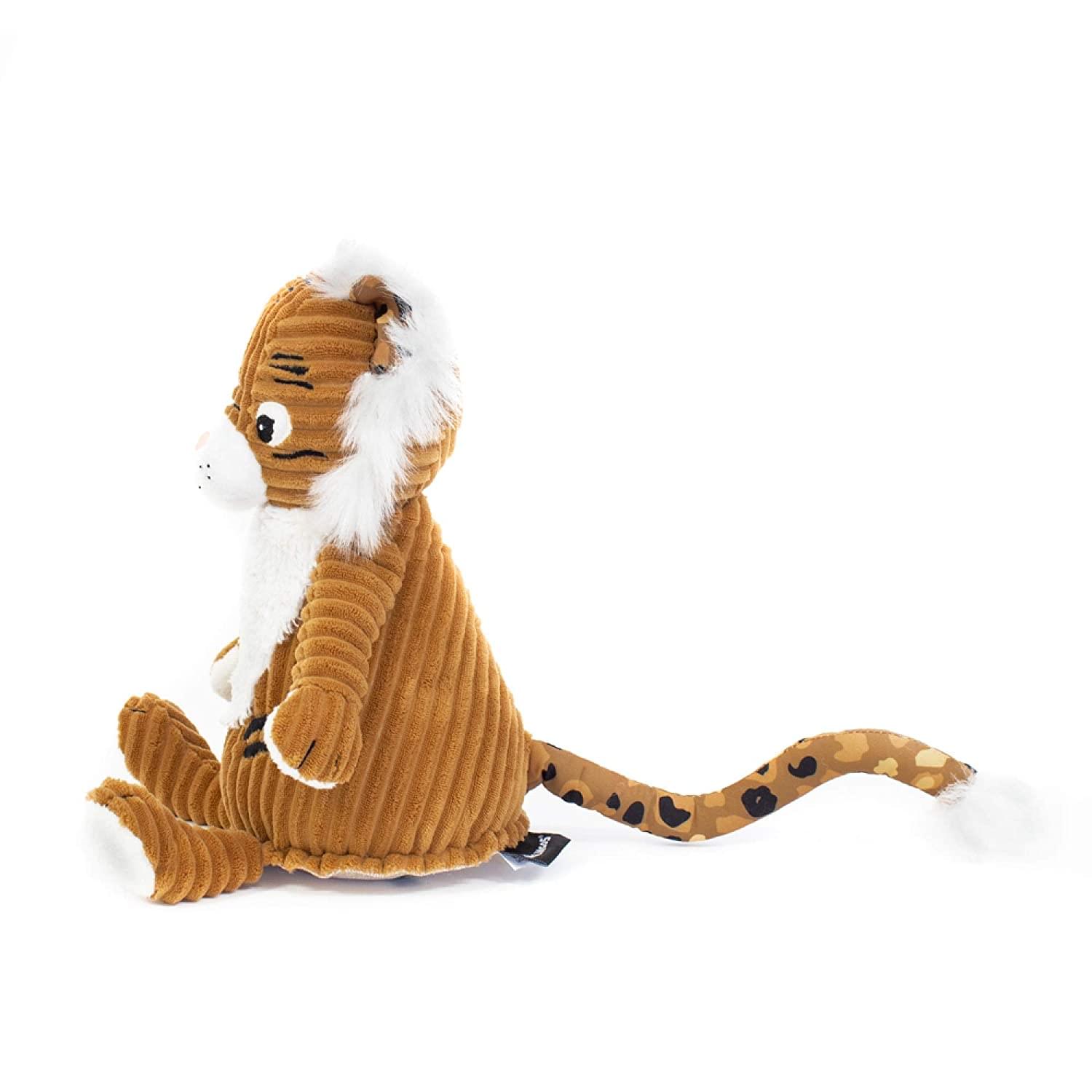 Alt View 1. TriAction Toys - Les Deglingos Originals Plush Animal | Speculos the Tiger - Brown.