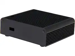 SilverStone - PT14B-H2 Black Aluminum Mini-ITX Desktop Computer Case - Black