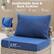 Comfortable Seat & Back Cushion
- High-Density Sponge
- High-Resilience Foam
- Weather Resistant
- Water Resistant
Good Resilience & Core Thick and Full
3.54" Thicker Padded Cushion