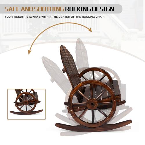 SAFE AND SOOTHING ROCKING DESIGN  
YOUR WEIGHT IS ALWAYS WITHIN THE CENTER OF THE ROCKING CHAIR