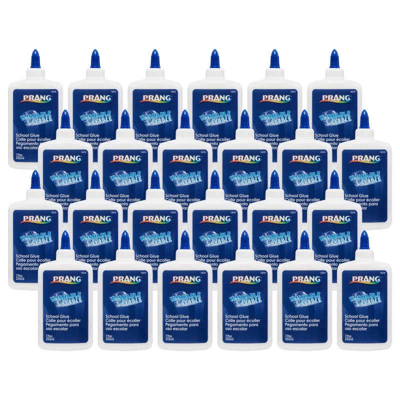 Prang - Glue Washable Liquid White School Glue  7.9 oz White Pack of 24
