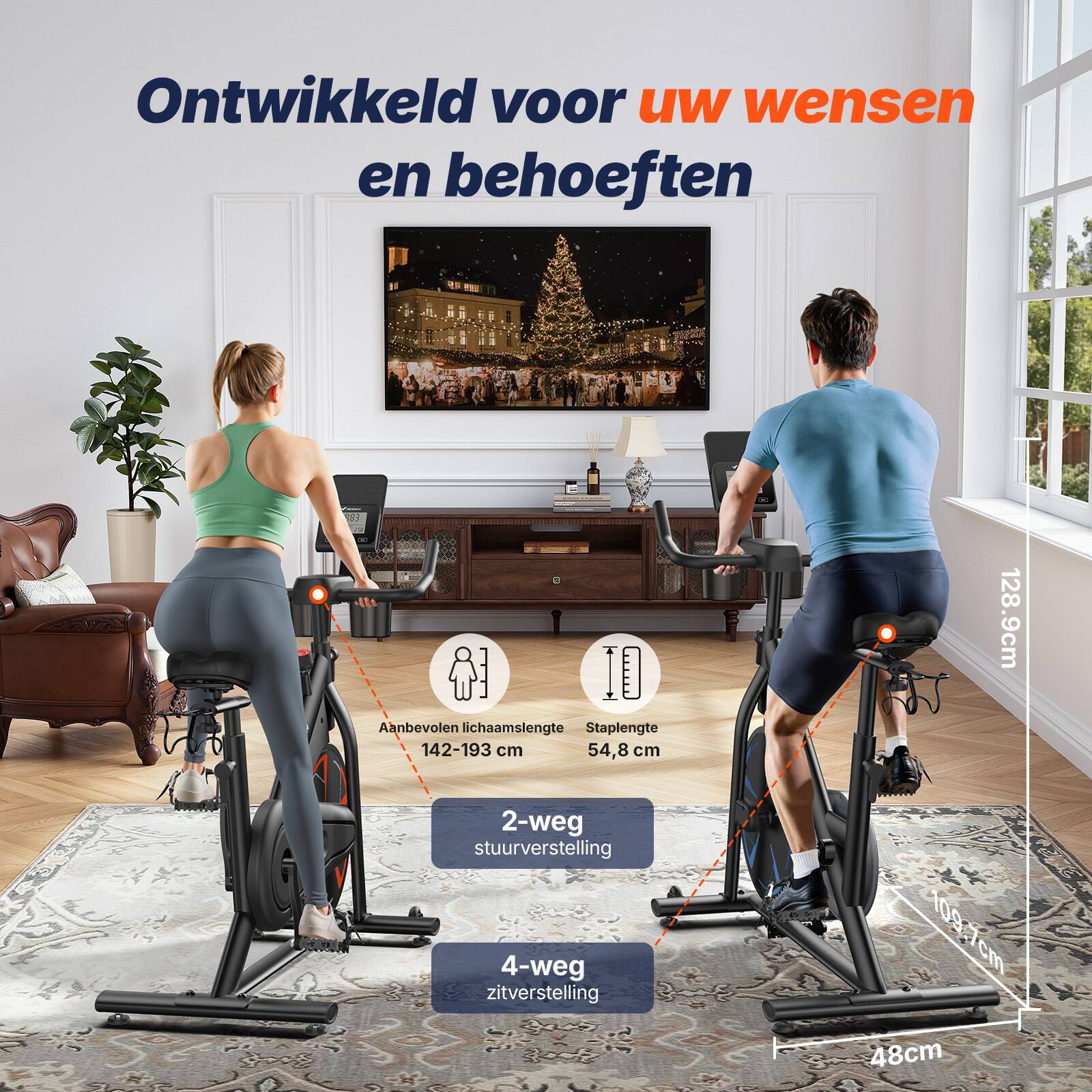 Ontwikkeld voor uw wensen en behoeften

Aanbevolen lichaamslengte: 142-193 cm

Staplengte: 54,8 cm

2-weg stuurverstelling

4-weg zitverstelling

128,9 cm

109,7 cm

48 cm