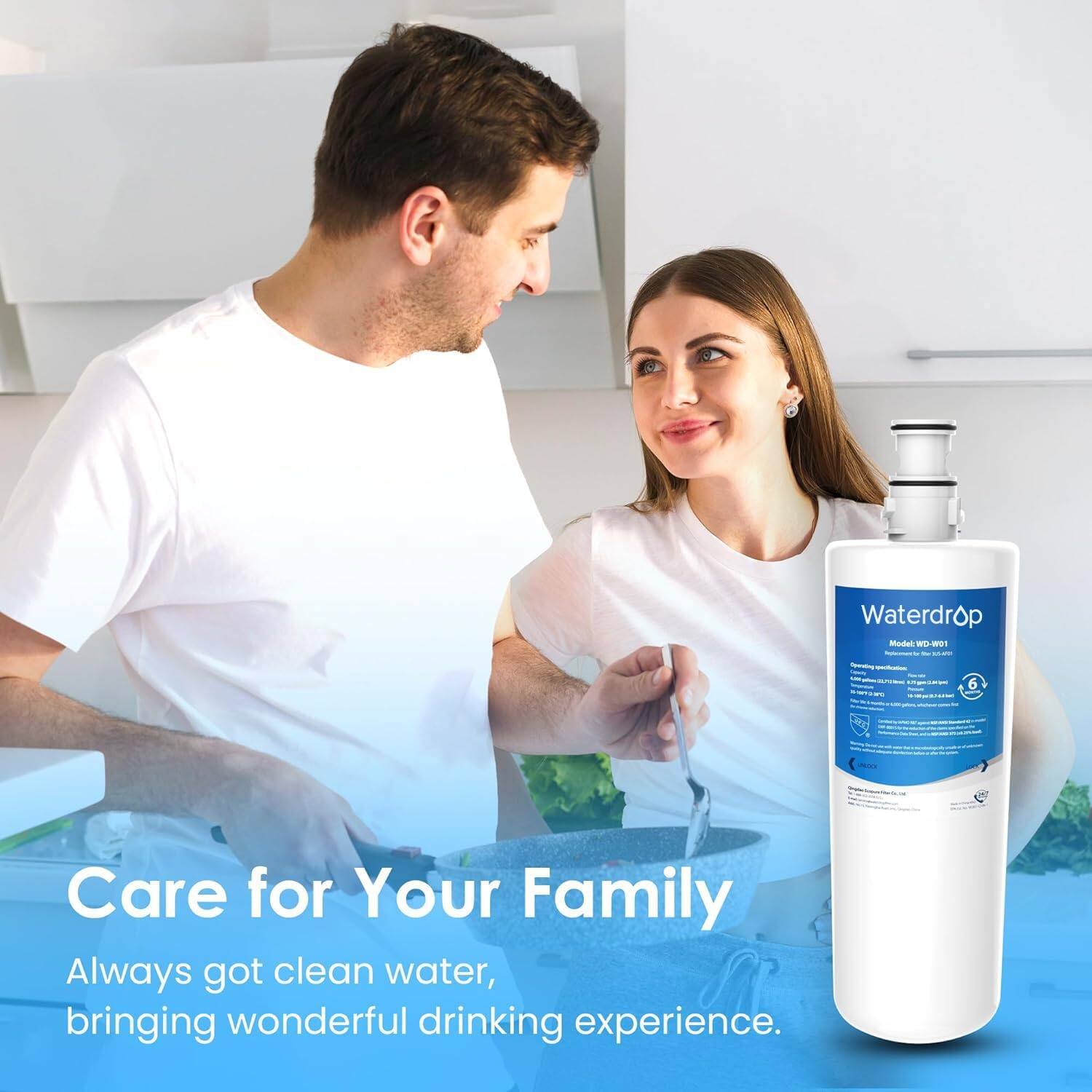 Waterdrop Model - - - - - 6  
Care for Your Family  
Always got clean water, bringing wonderful drinking experience.