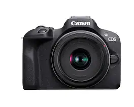 Canon - EOS R100 RF-S18-45mm F4.5-6.3 is STM Lens Kit, Mirrorless Camera, RF Mount, 24.1 MP, Continu (International Model) - Black