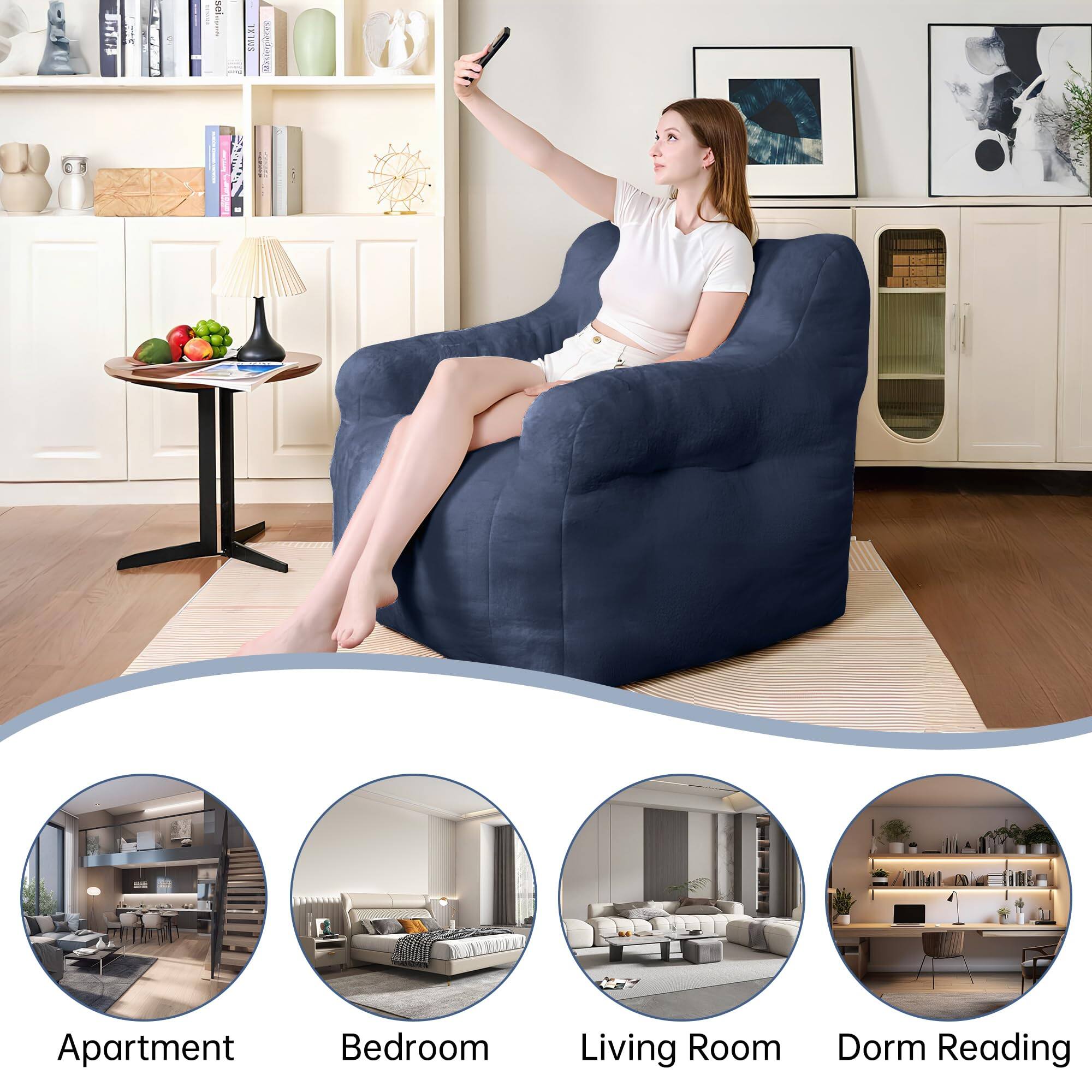 Sure, here is the corrected and grouped text:

- Apartment
- Bedroom
- Living Room
- Dorm Reading