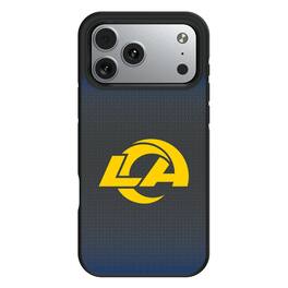 Keyscaper - NFL - Los Angeles Rams Bump Case with 8.2ft Drop Protection - 16 Pro Max - Black