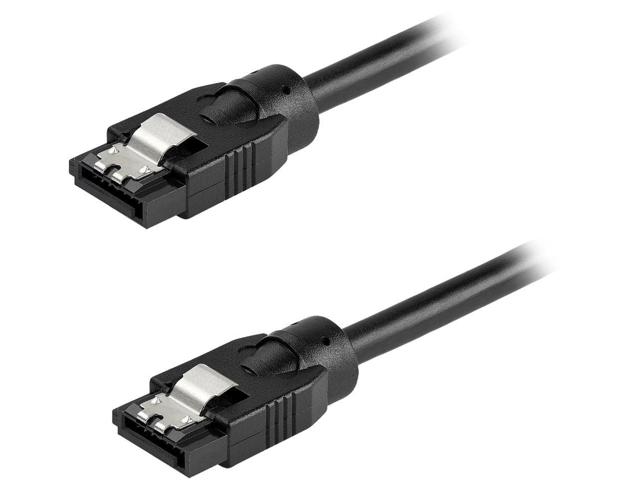 StarTech.com - SATRD30CM 12" SATA Cable - Latching, 6Gbs, Black