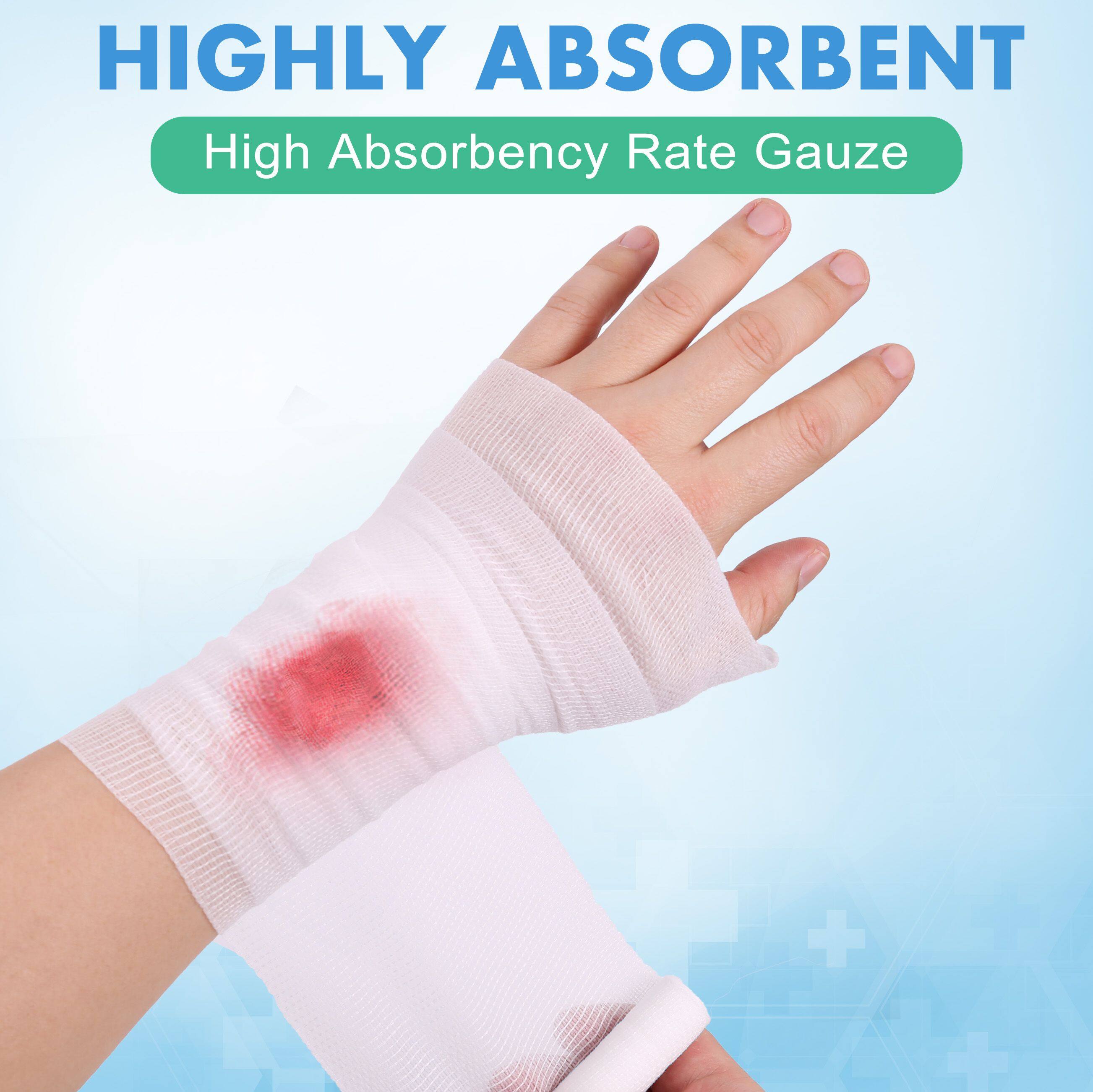 HIGHLY ABSORBENT  
High Absorbency Rate Gauze