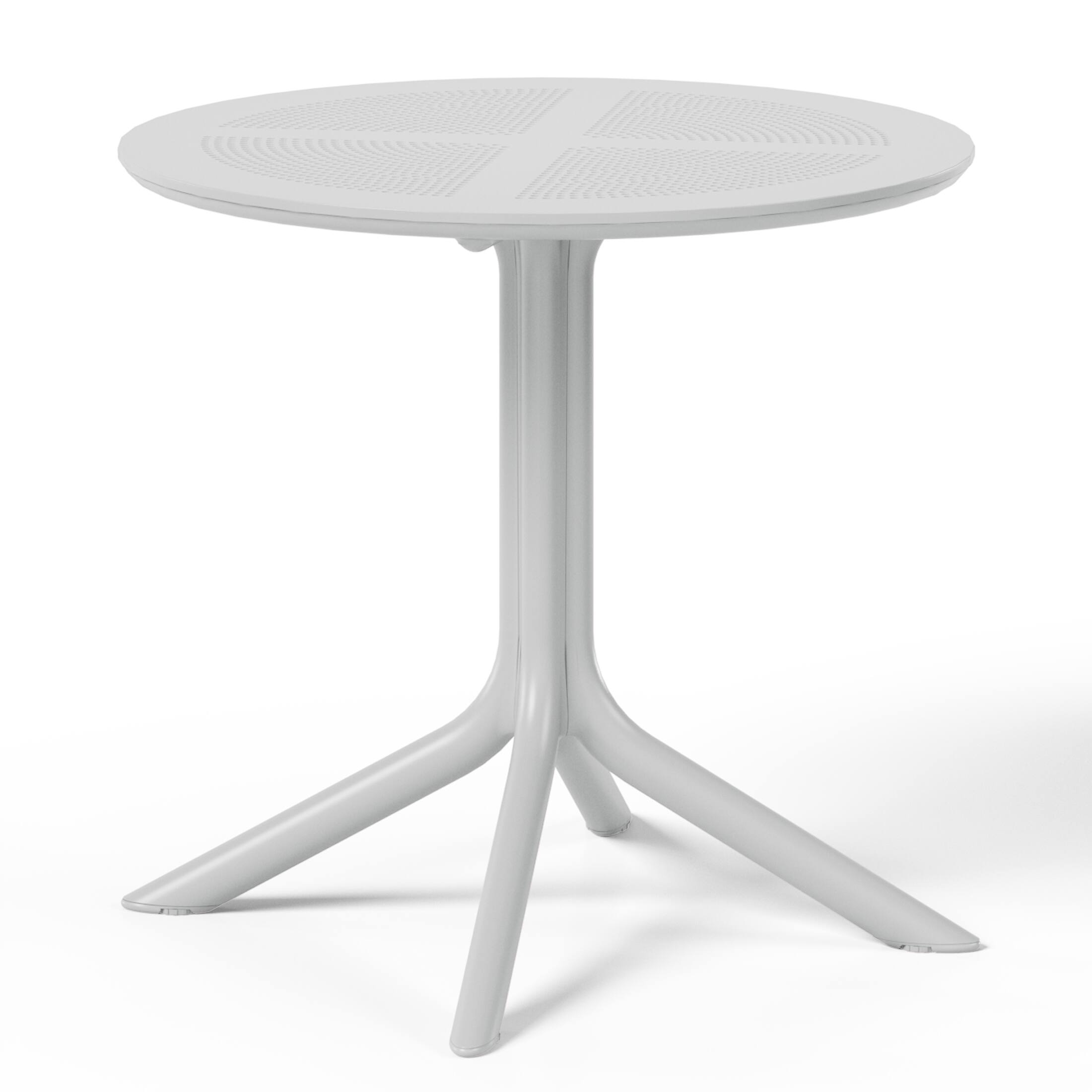 Alt View 1. WestinTrends - WestinTrends Playa 31.5" Round Plastic Outdoor Patio Dining Table for 4 - Gray.