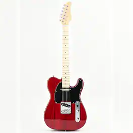Winado - 39 Inch KTL Electric Guitar Solid Body Beginner Kit with Gig Bag Includes Picks, Tremolo Bar, Extra Strings - Red