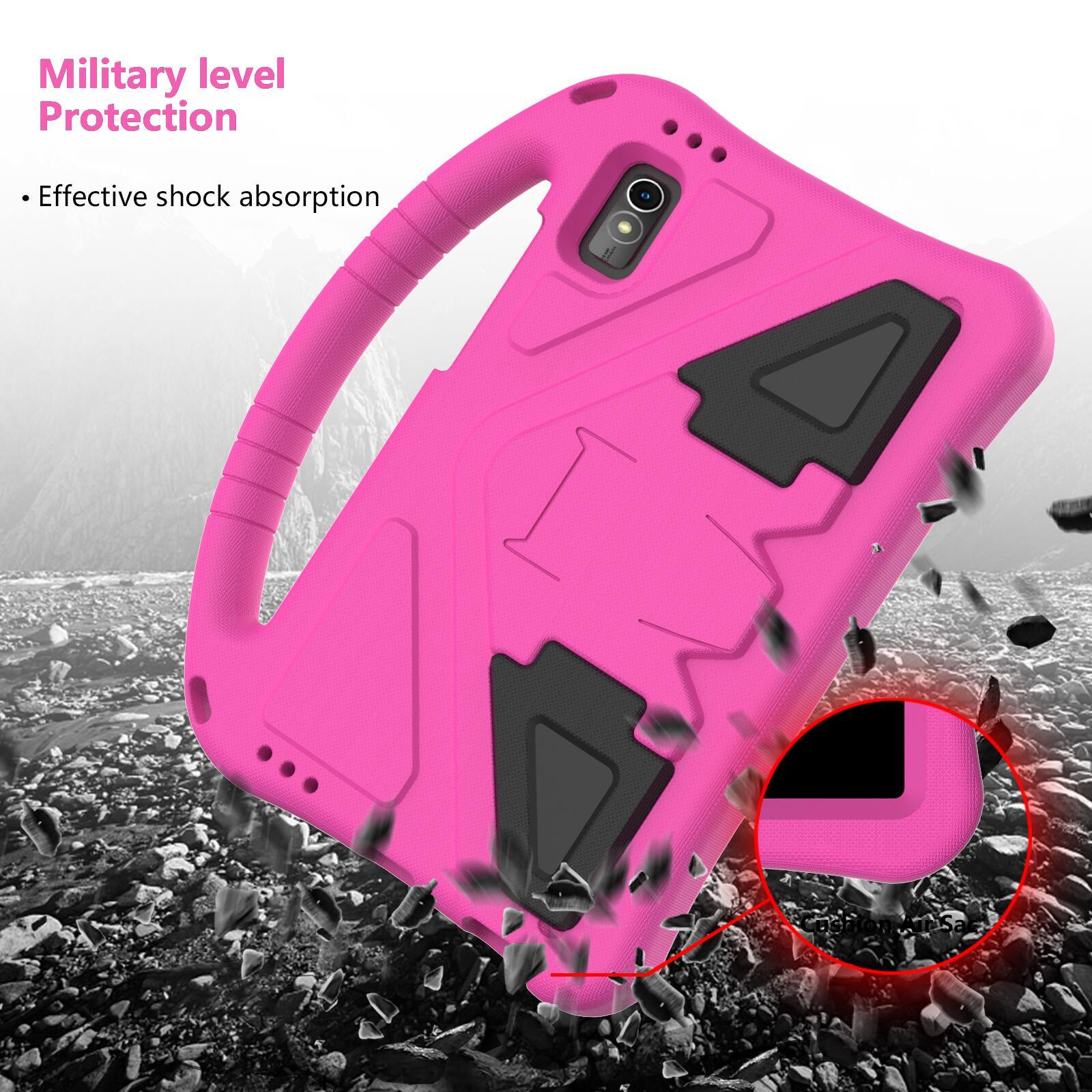 Military level Protection  
- Effective shock absorption