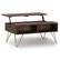 Alt View 12. Simpli Home - Hunter Small Lift Top Coffee Table - Umber Brown and Gold.