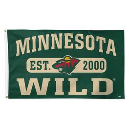 WinCraft - Minnesota Wild 3' x 5' Single-Sided Franchise Establishment Deluxe Flag - Multicolor