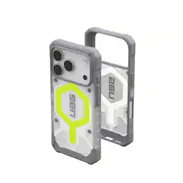 UAG - iPhone 17 Pro Case with MagSafe, Traction Grip, Drop Protection, Rugged Transparent Protective Cover, Pathfinder Clear - Active Neon