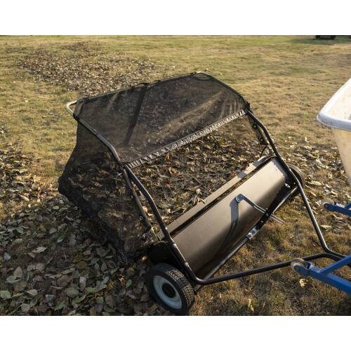 Alt View 7. Dapper Supply - 48" Tow Behind Lawn Sweeper - Black.