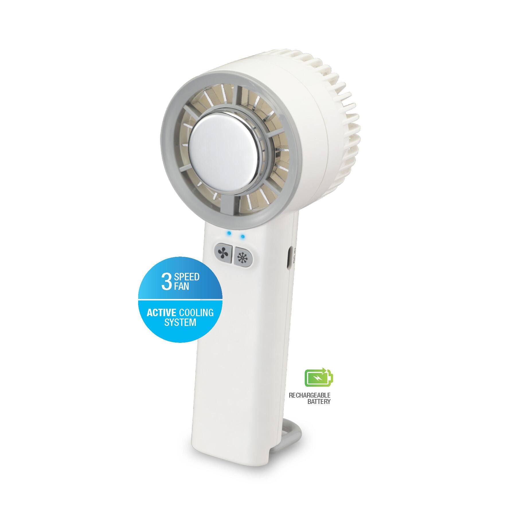 3 Speed Fan  
Active Cooling System  
Rechargeable Battery