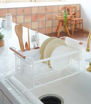 Front. Yamazaki Home - Over-the-Sink Dish Rack.