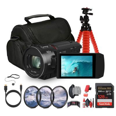 Panasonic HC VX3 UHD 4K Lightweight Camcorder with 24x Zoom + Panasonic HC VX3 UHD 4K Lightweight Camcorder with 24x Zoom +
