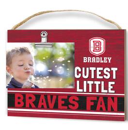Jardine - Bradley Braves 8'' x 10'' Cutest Little Team Logo Clip Photo Frame - Red