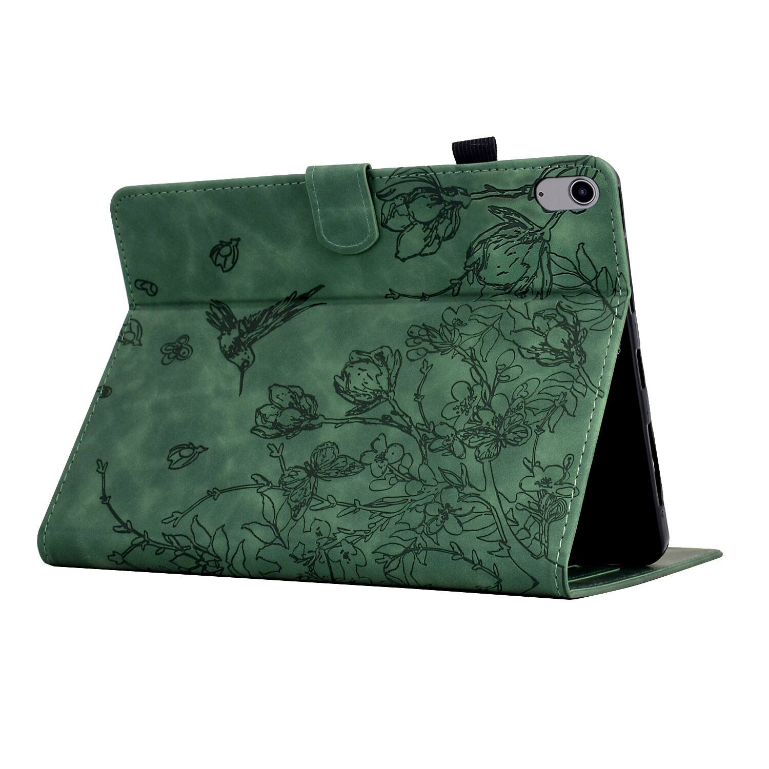 Alt View 2. Dteck - for Apple iPad (A16) 11" 2025 & iPad 10th Gen (A14 Chipset) 2022 Embossed Folio Case,PU Leather Flip Stand Tablet Cover - Green.