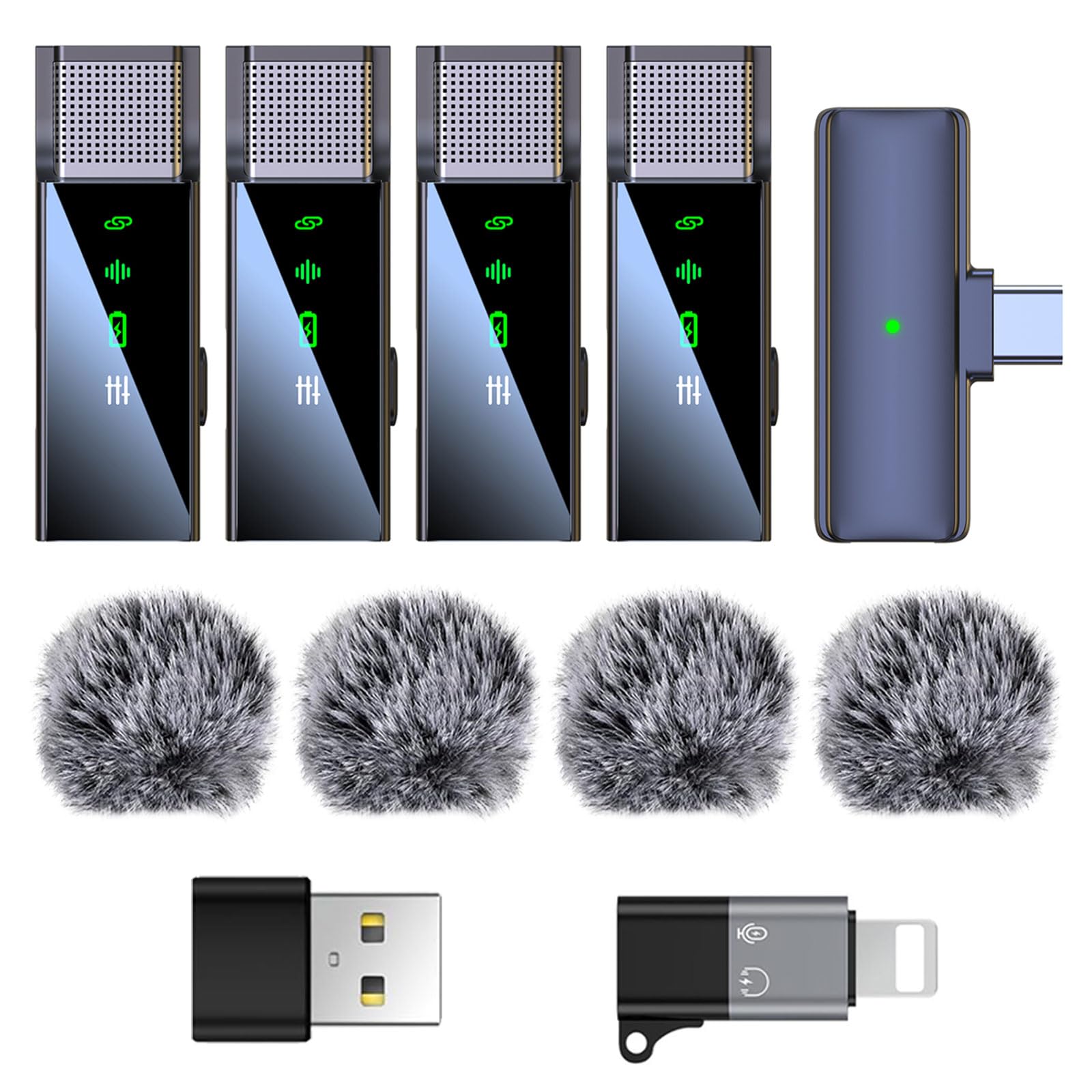 4TX+1RX (No Charging Case)