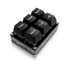Empire DigiLabs - Copy Paste Search Save Cut All One Handed Osu Keypad Mechanical Shortcut Macro For Working And Gaming - Black