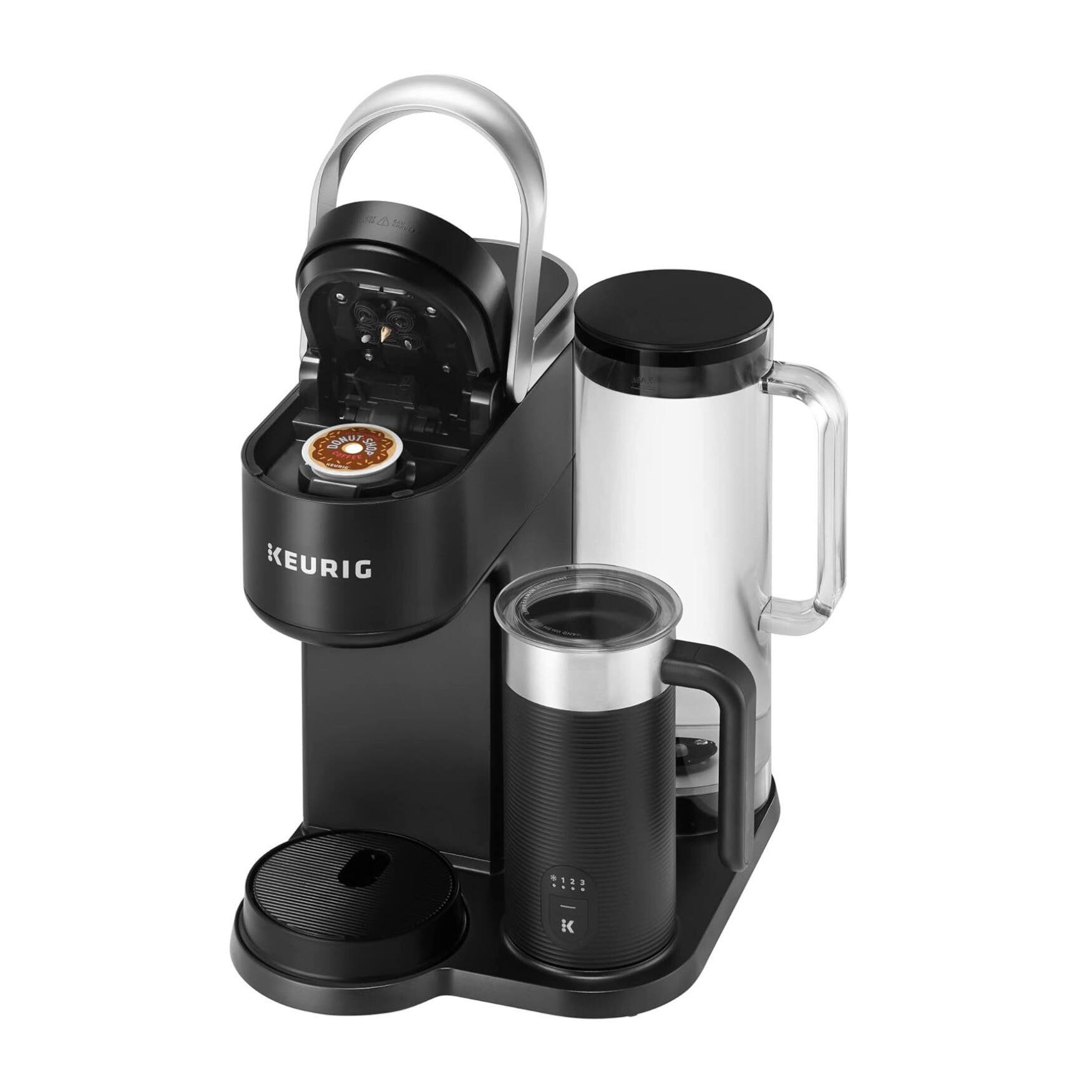 Angle. Keurig - Keurig K-Caf SMART Single Serve Coffee Maker (Black) - Black.