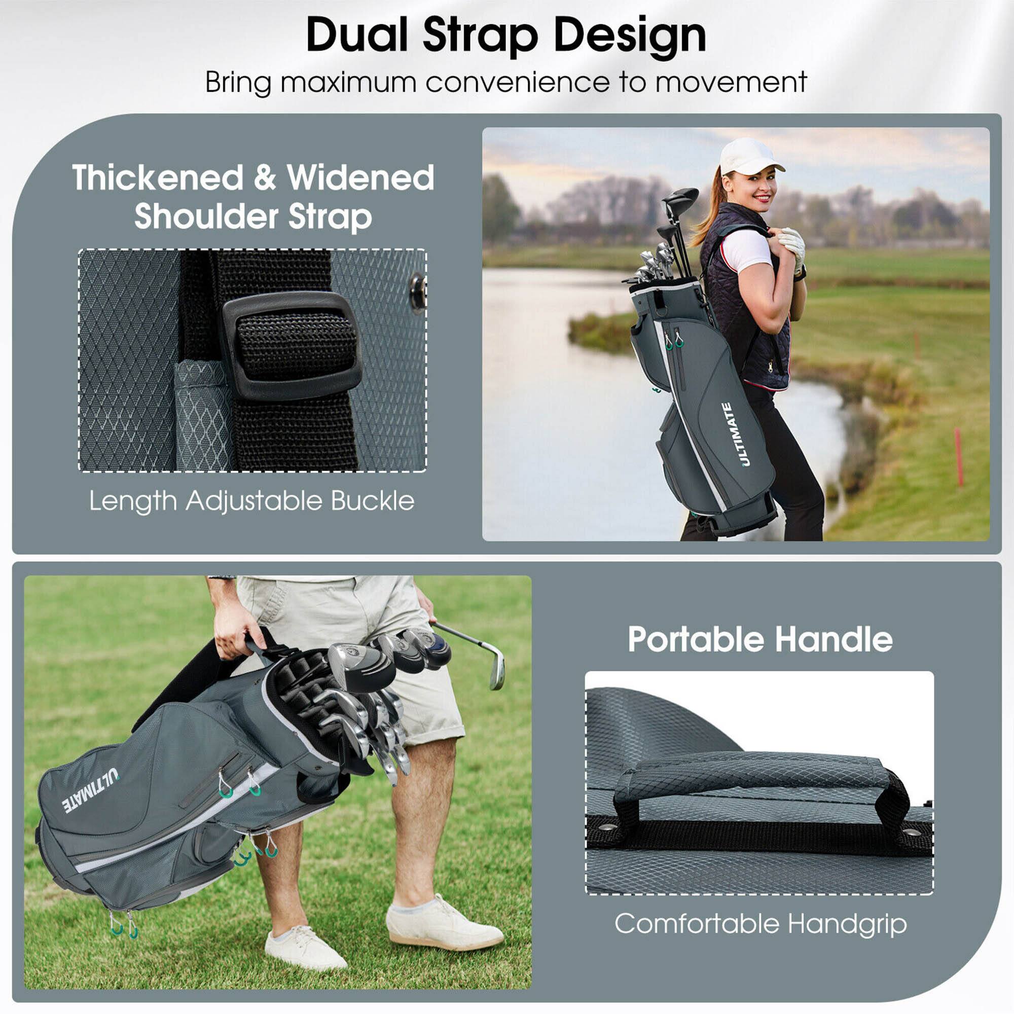 Dual Strap Design  
Bring maximum convenience to movement

Thickened & Widened Shoulder Strap  
Length Adjustable Buckle

Portable Handle  
Comfortable Handgrip