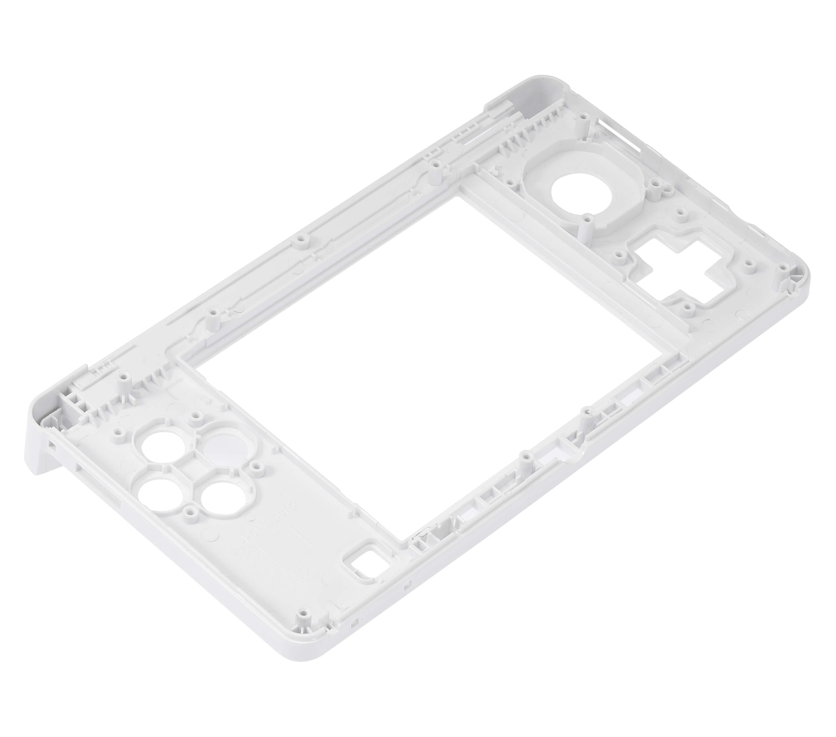 Alt View 2. MobileSentrix - Mid-Frame Housing Compatible For Nintendo 3DS - White - White.
