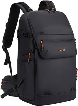 mosiso - Large Camera Backpack, DSLR/SLR/Mirrorless Camera Bag with Tripod Holder&Rain Cover for Canon/Nikon/Sony - Black