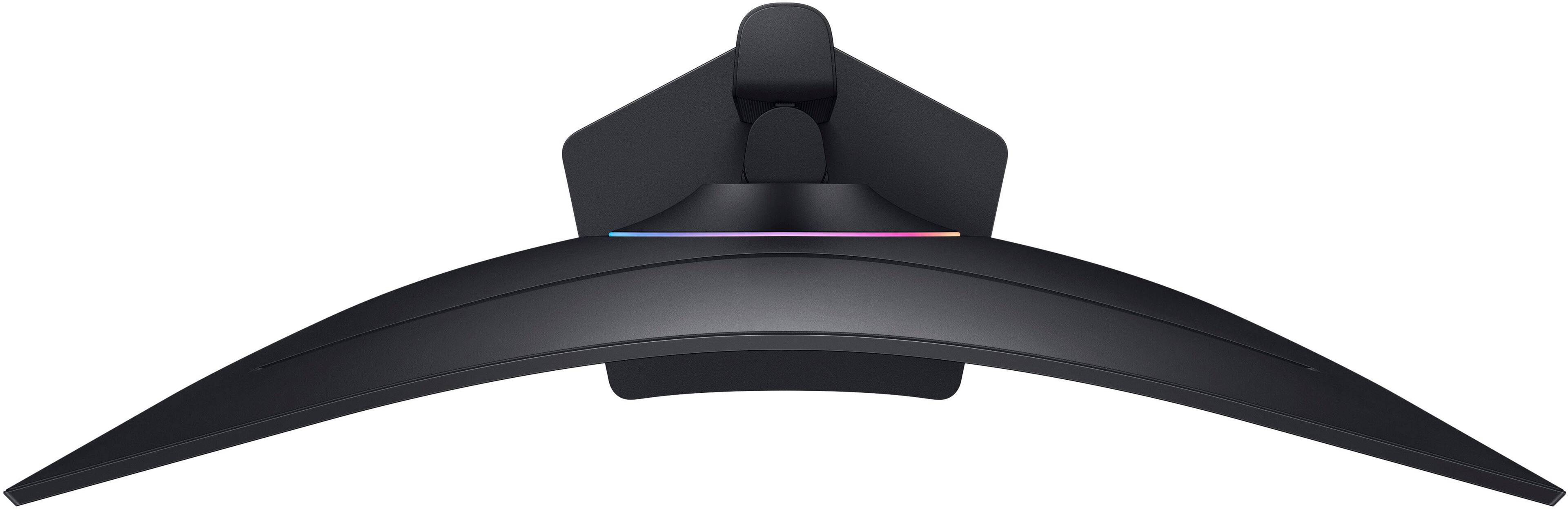 Alt View 26. Samsung - 37" Odyssey G75F 4K 165Hz 1ms AMD FreeSync Prem Pro Curved Gaming Monitor with HDR 600 (DisplayPort, HDMI) - Black.