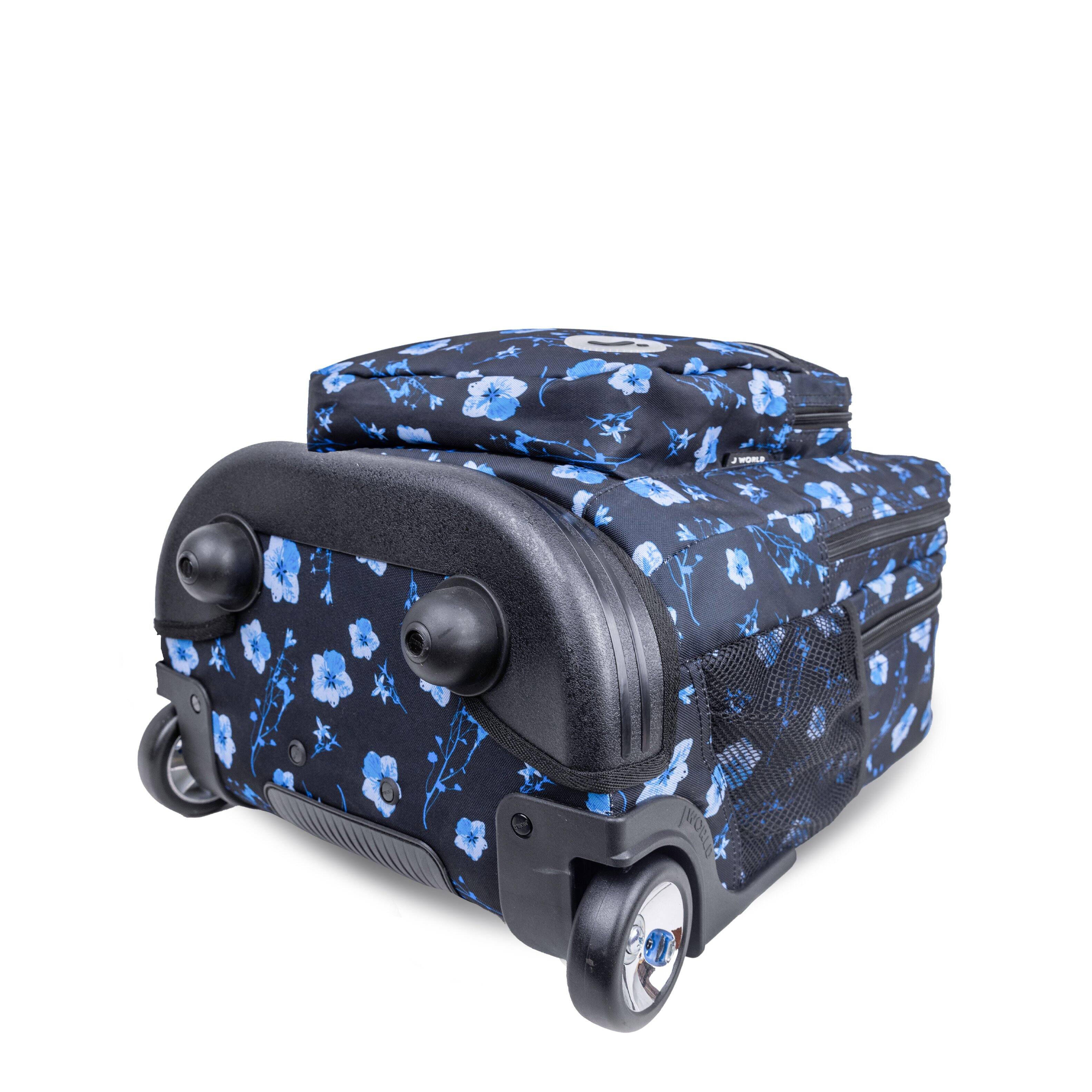Alt View 1. J World - J World Girls and Womens Sundance 20" Rolling Backpack with Laptop Sleeve for School and Travel, Night Bloom - NIGHT BLOOM.