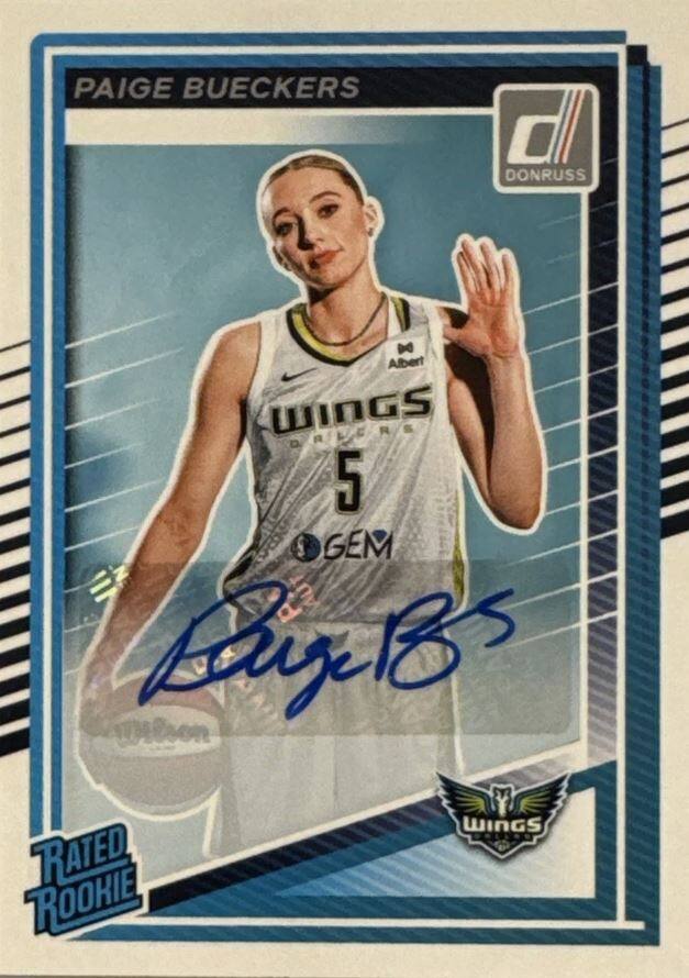 PAIGE BUECKERS  
DONRUSS  
WINGS  
5  
GEM  
RATED ROOKIE  
WINGS  
185