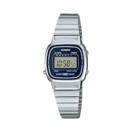 Casio - Women’s Digital Retro Watch - LA-670WA-2D - Silver
