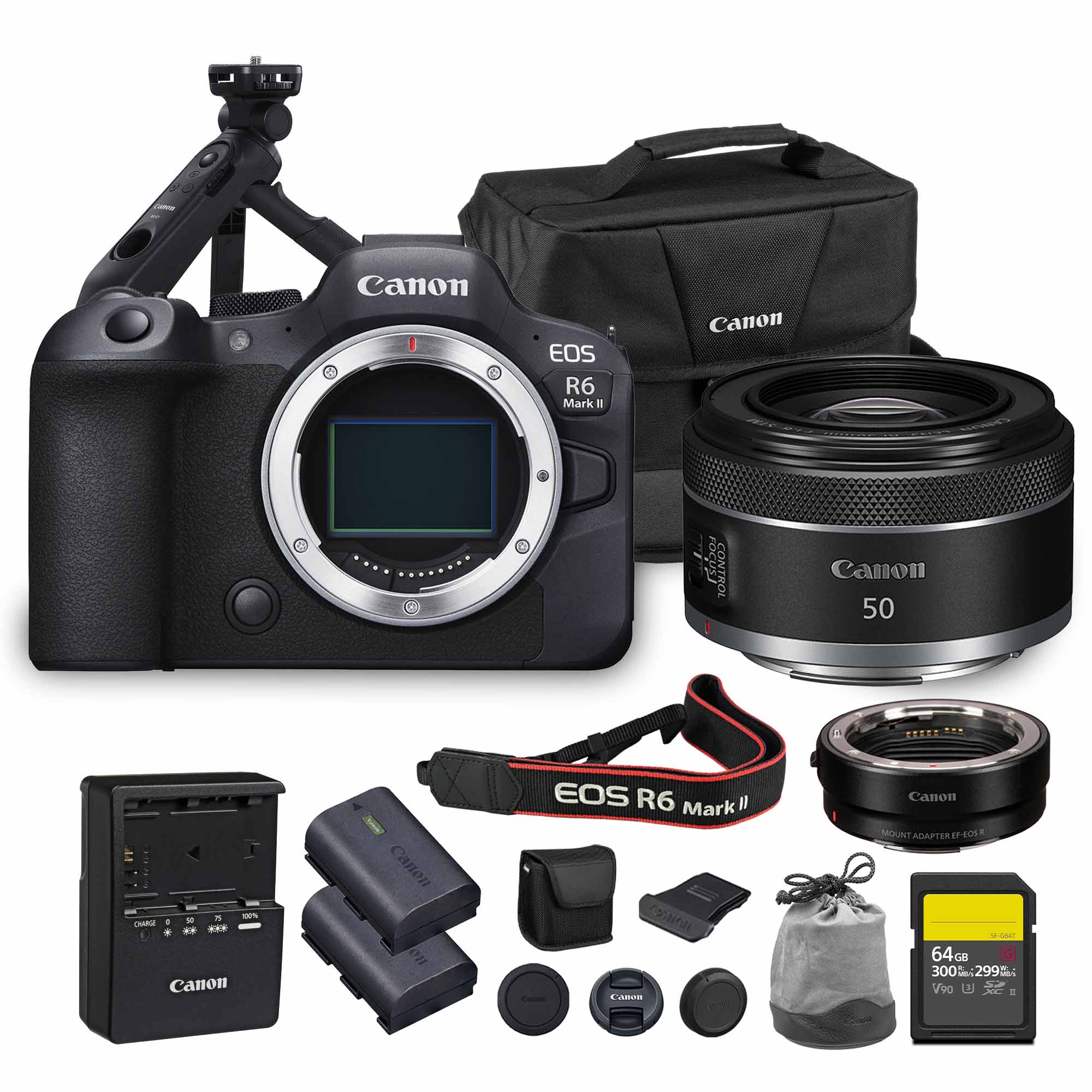 Canon - EOS R6 Mark II Mirrorless Camera | 24.2MP Full Frame Sensor 4K 60p Video + More