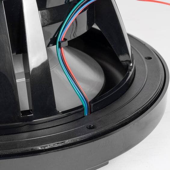 Alt View 6. NVX - 10" V-Series Single 4-ohm Marine Subwoofer with LED Lighting - Black.