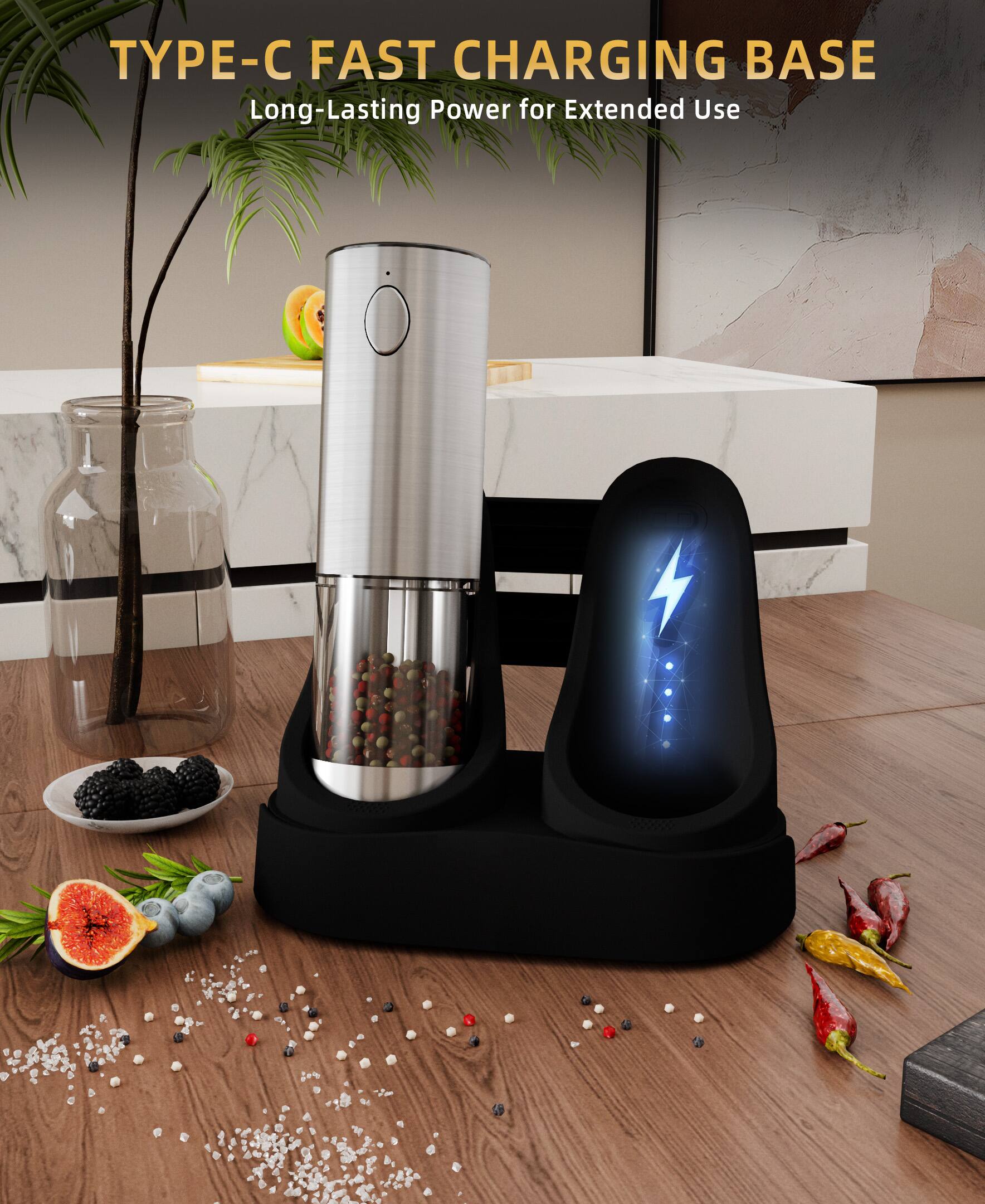 TYPE-C FAST CHARGING BASE  
Long-Lasting Power for Extended Use