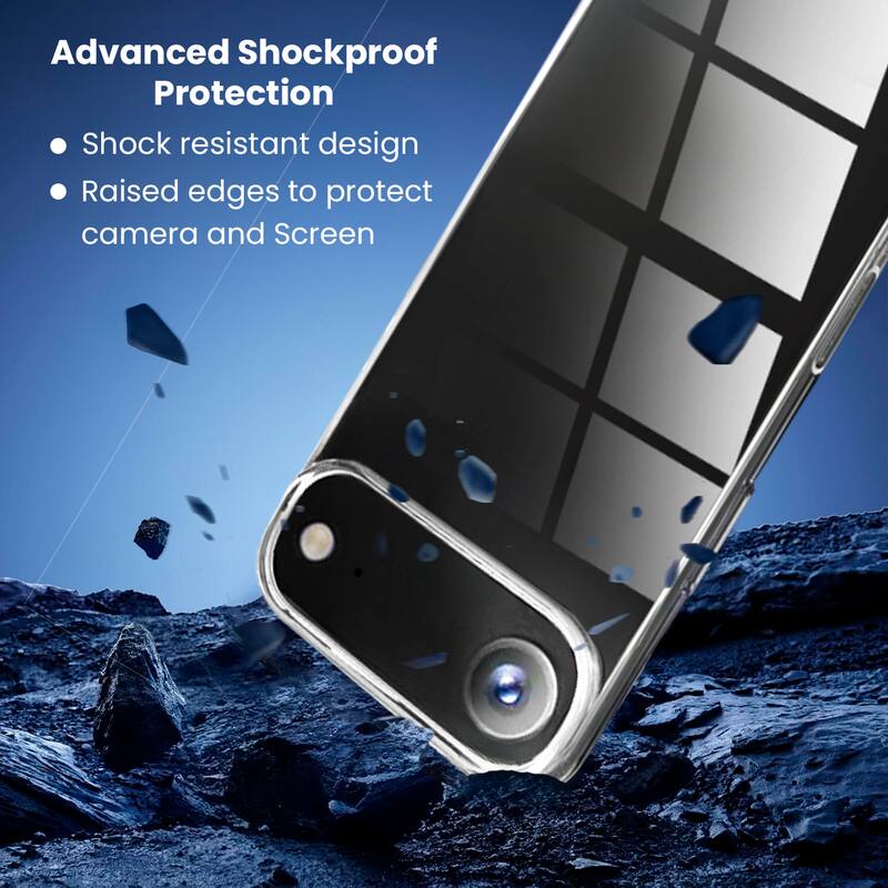 Advanced Shockproof Protection

- Shock resistant design
- Raised edges to protect camera and screen