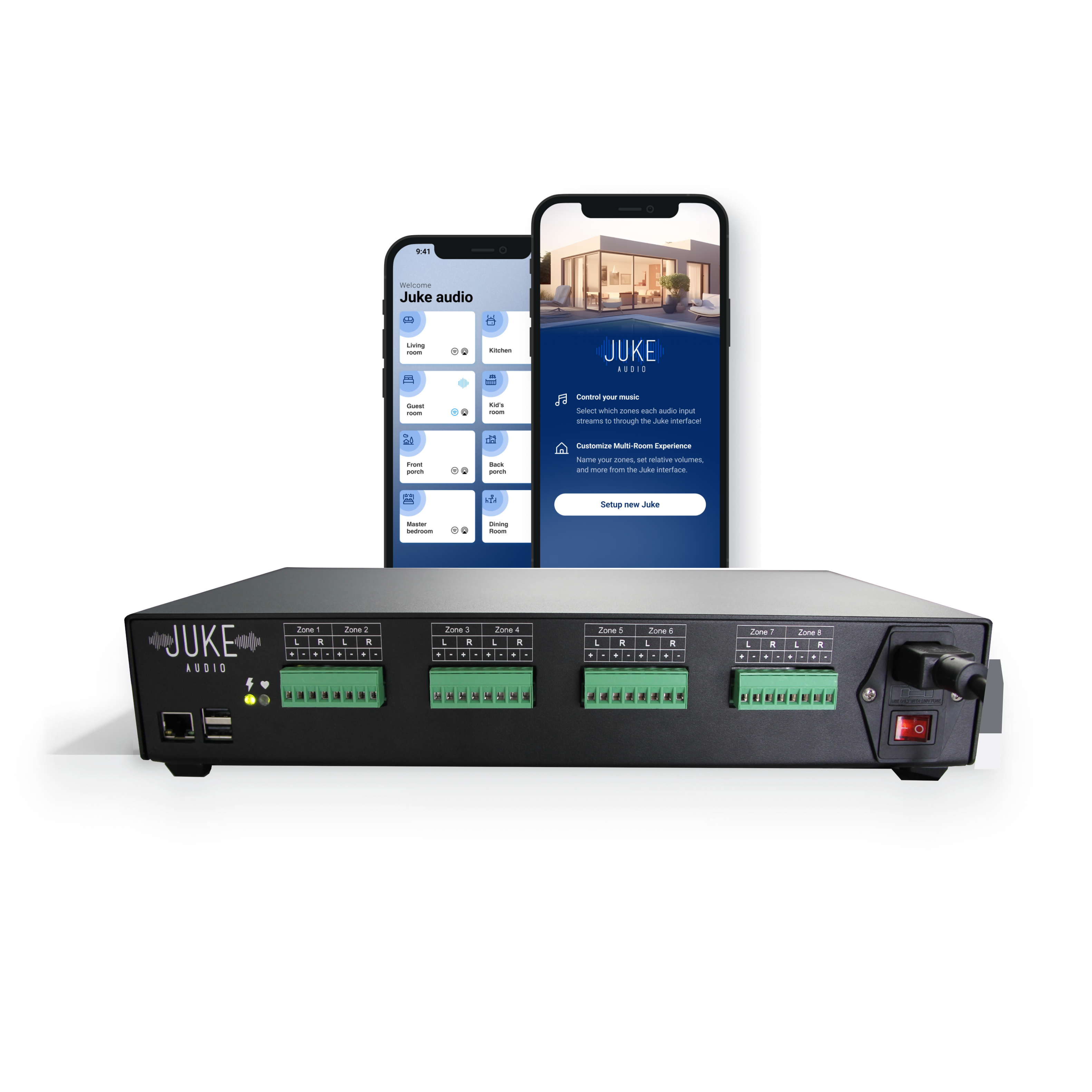 Juke Audio Juke 8 | 8 Zone Audio Amplifier | Multi Room