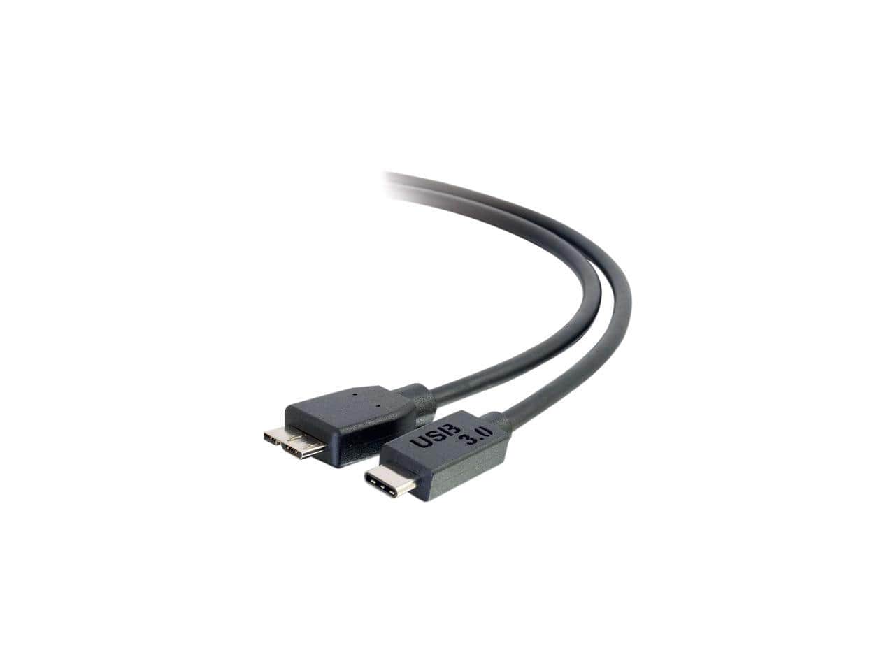 Cables to Go - C2G 28864 10FT USB 3.0 (USB 3.1 GEN 1) USB-C TO USB MICRO-B CABLE M/M - BLACK