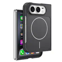 Dteck - Magnetic Case for iPhone Duo 2026, Shockproof Compatible with MagSafe Accessory Hard PC Back Wireless Charging Cover - Black